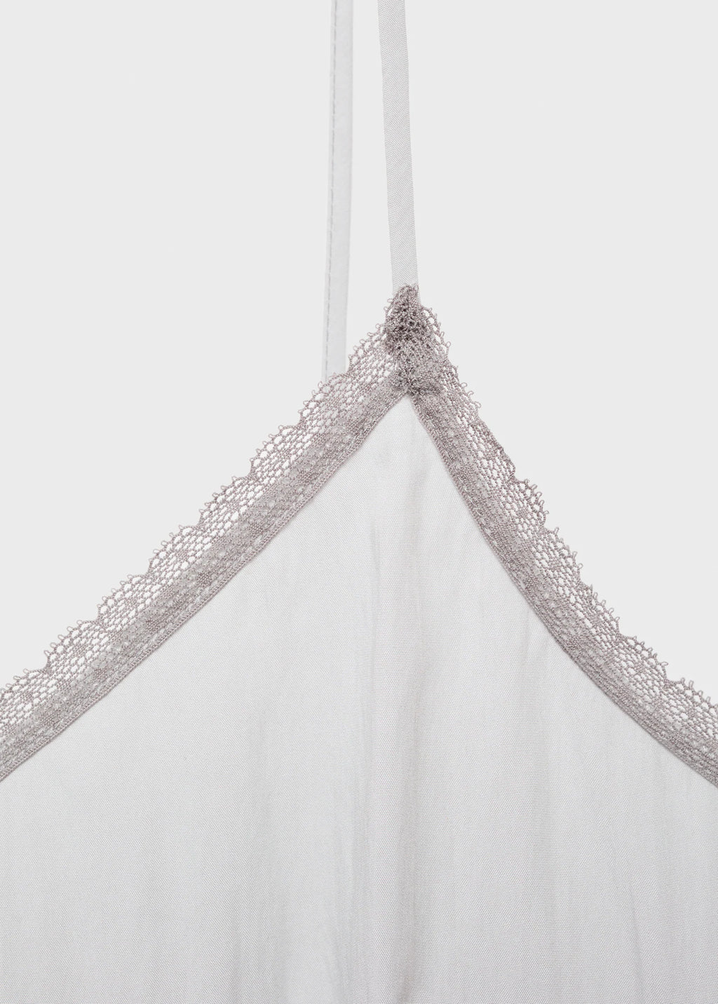 Pyjama Top With Lace Trim