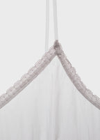 Pyjama Top With Lace Trim