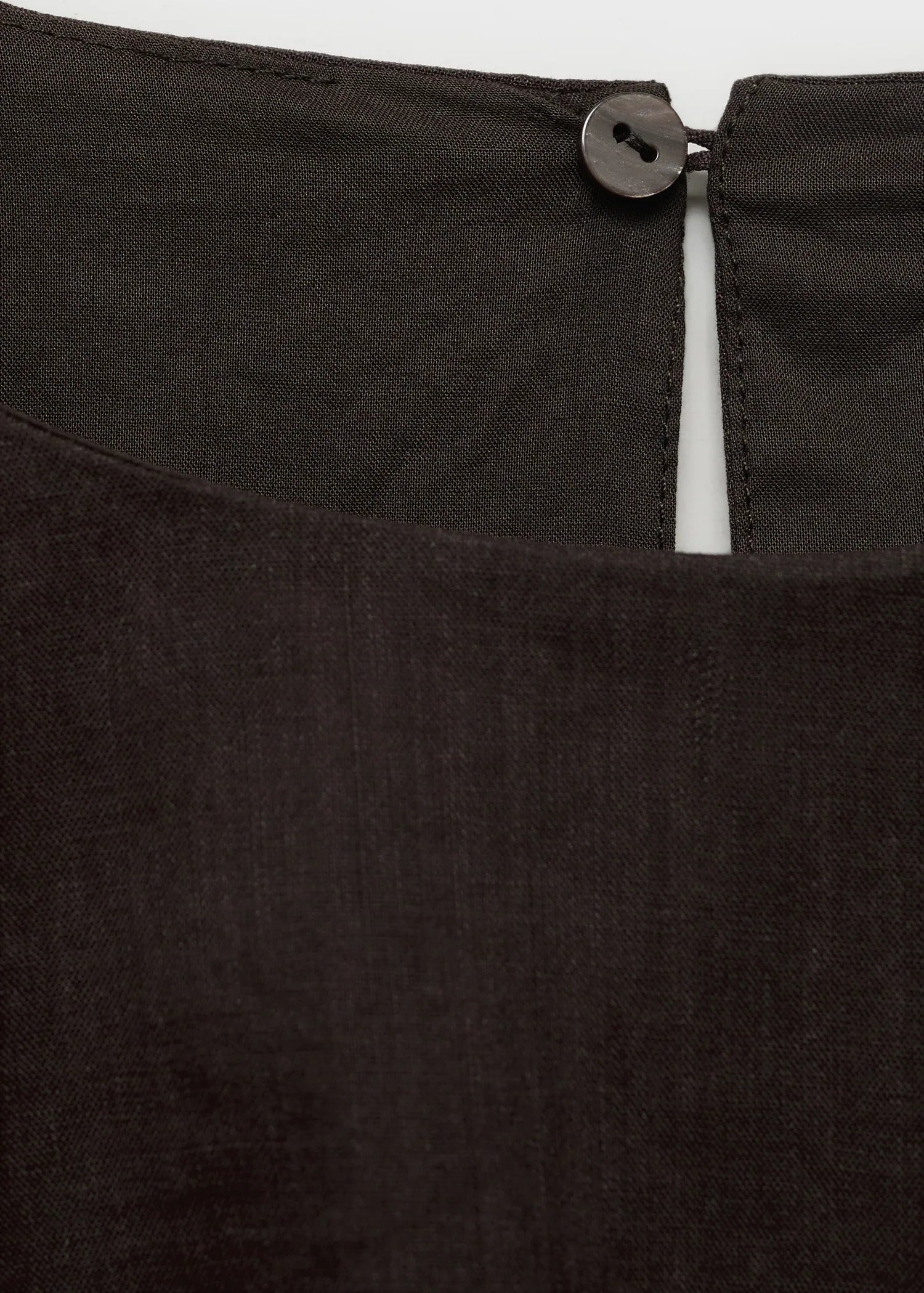 Ramie Cropped Balloon Blouse