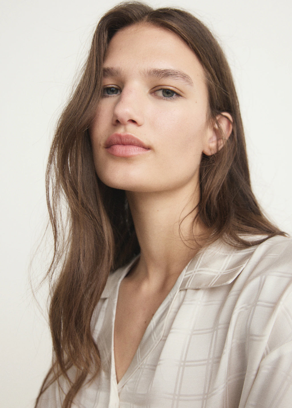 Rayon Check Pyjama Top