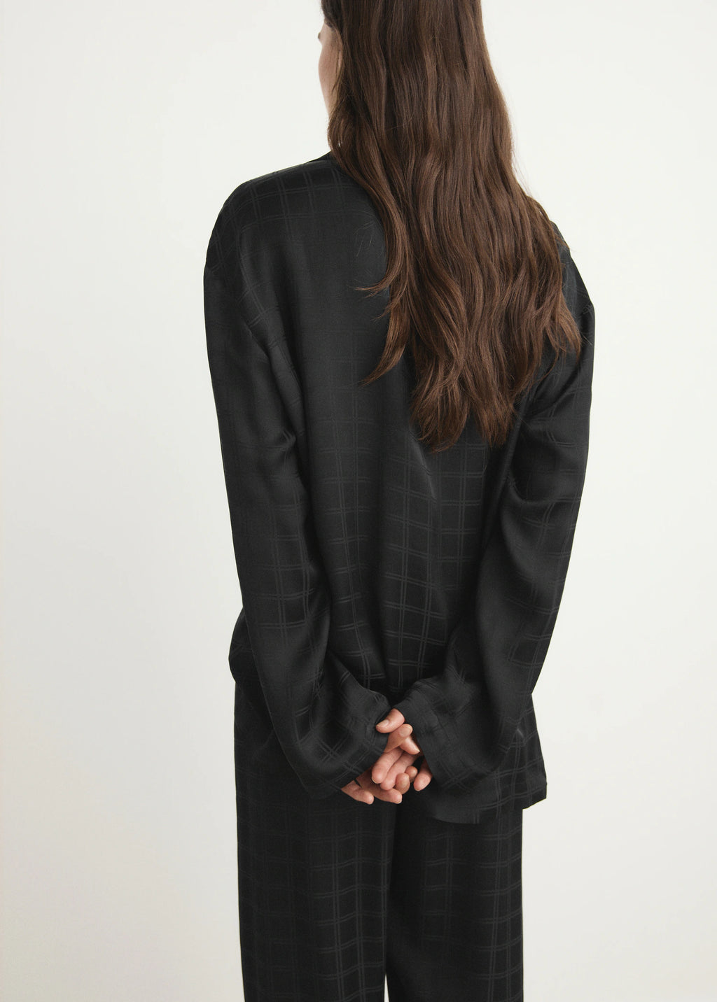 Rayon Check Pyjama Top