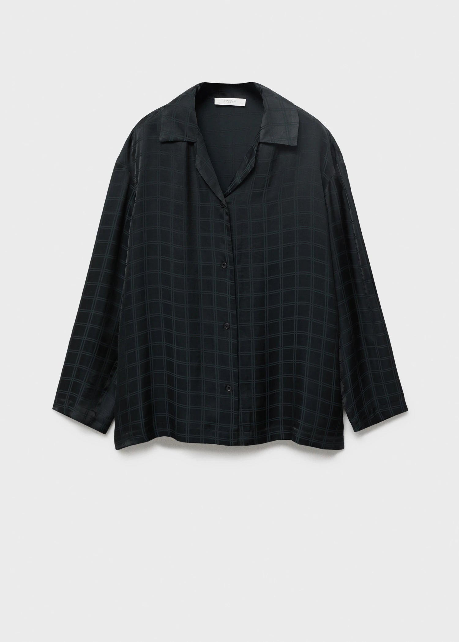 Rayon Check Pyjama Top