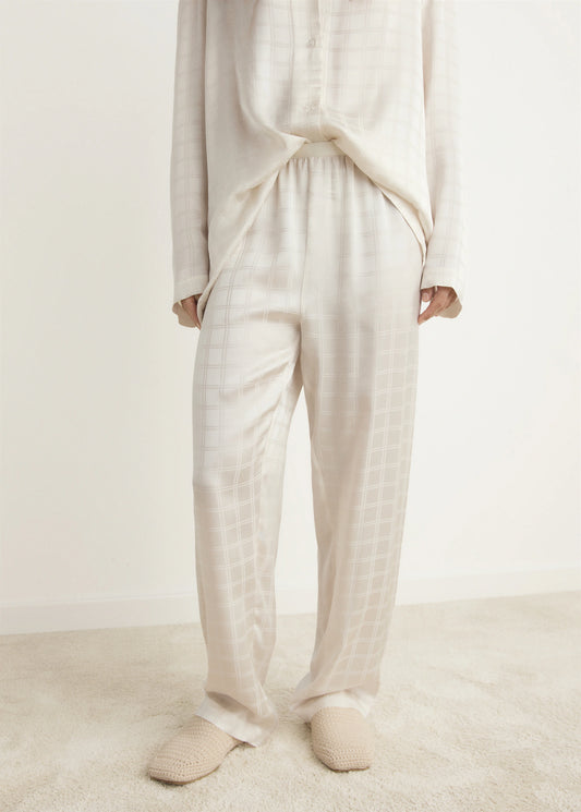 Rayon Check Pyjama Trousers