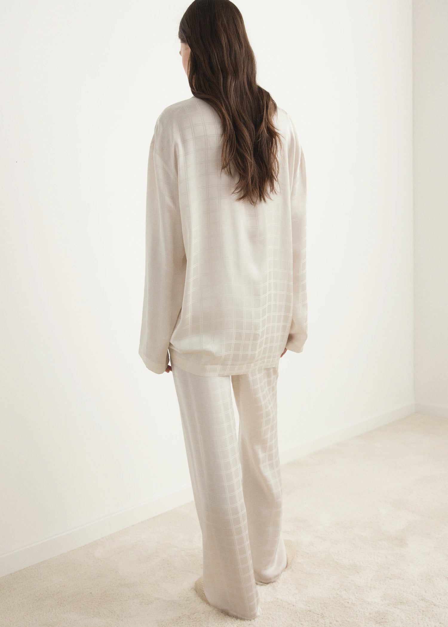 Rayon Check Pyjama Trousers