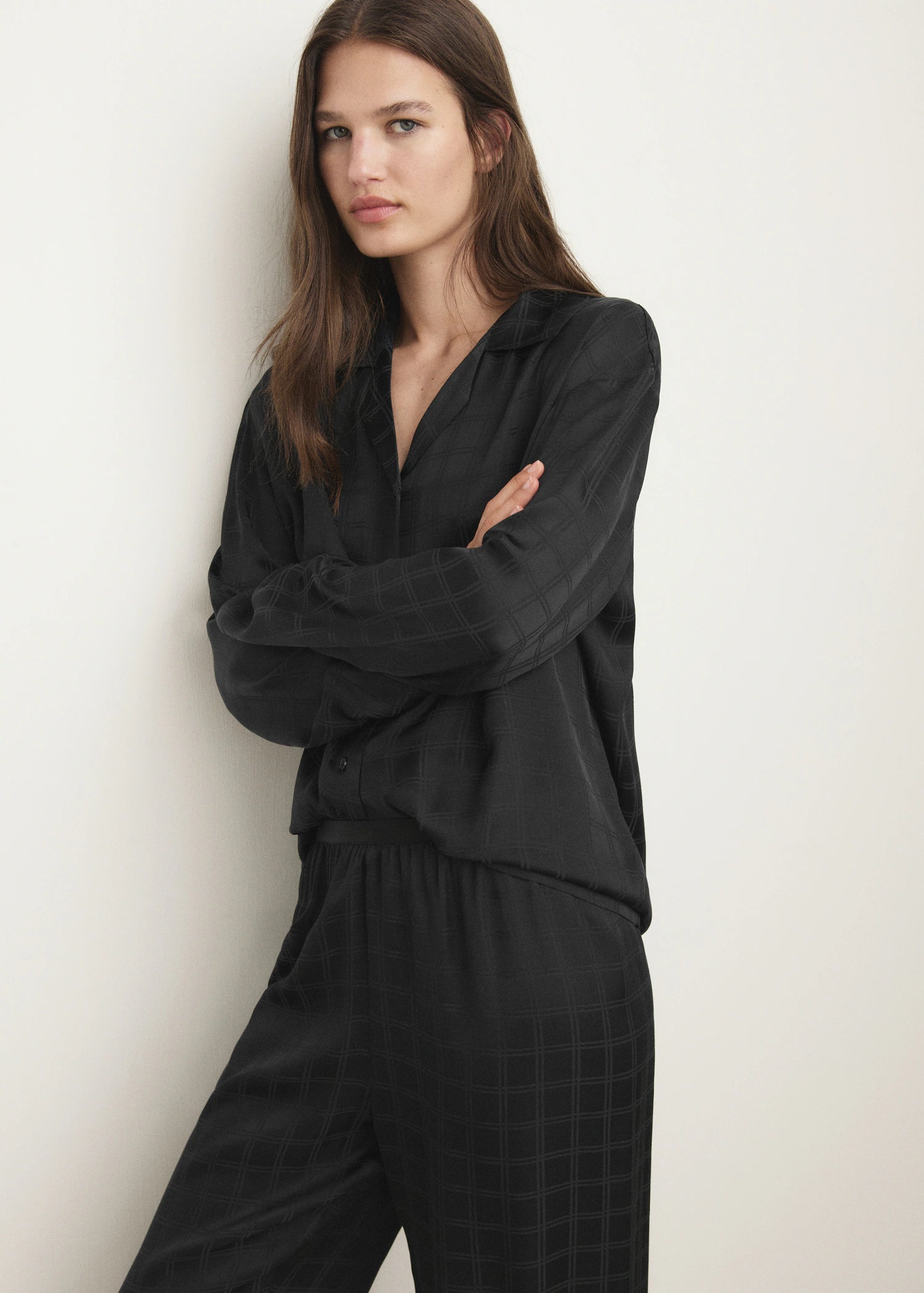 Rayon Check Pyjama Trousers