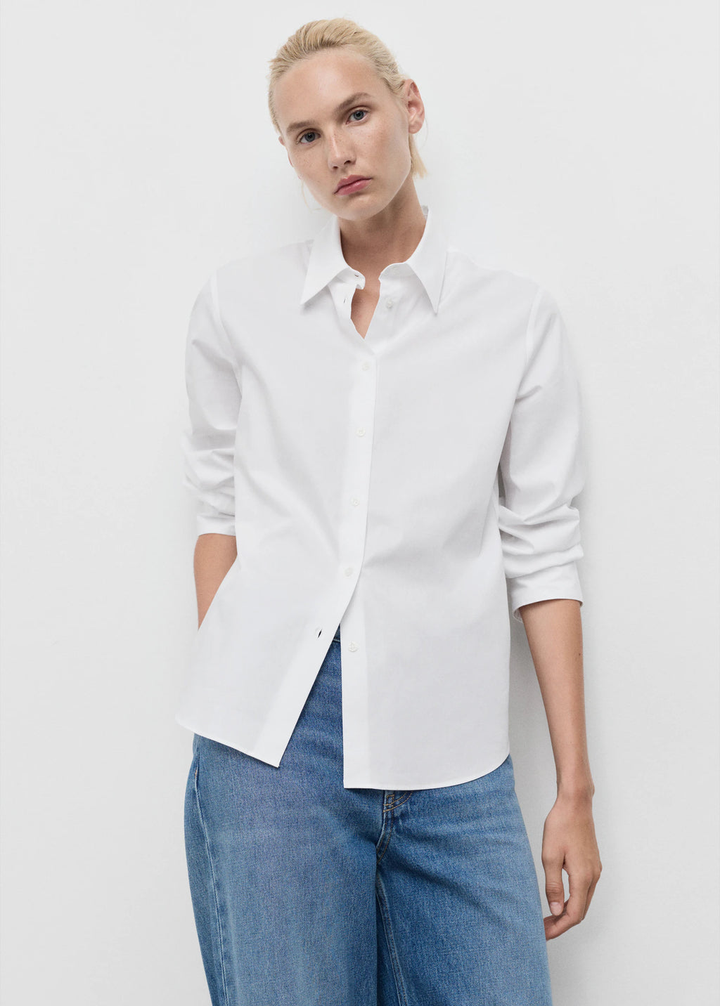 Regular Cotton Lyocell Blend Shirt