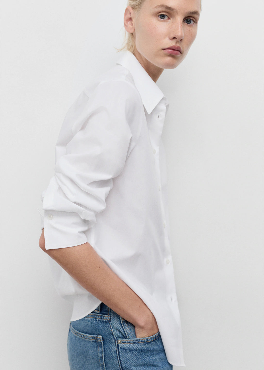 Regular Cotton Lyocell Blend Shirt