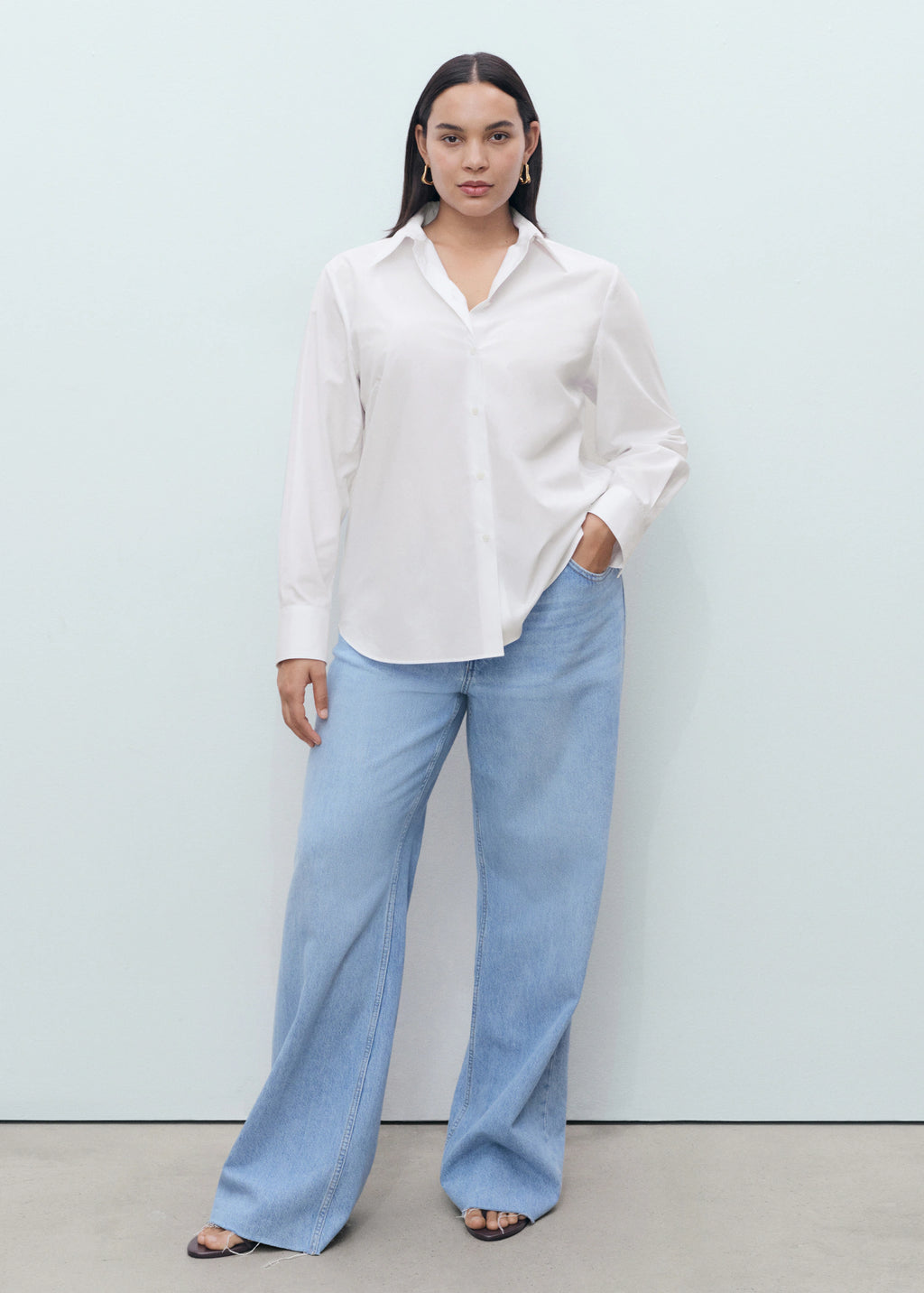 Regular Cotton Lyocell Blend Shirt