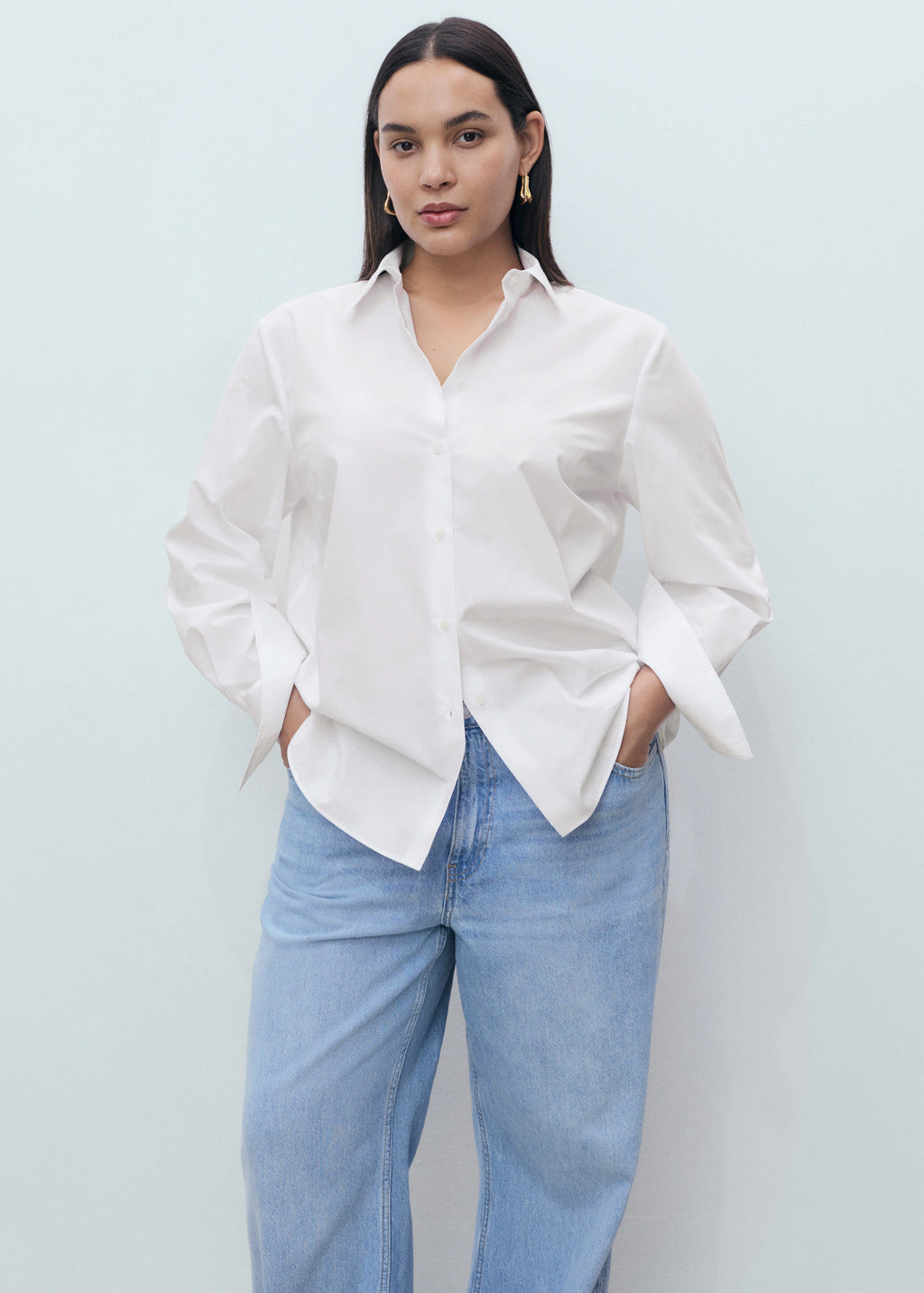 Regular Cotton Lyocell Blend Shirt