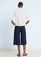 Rhinestone Cropped Shirt