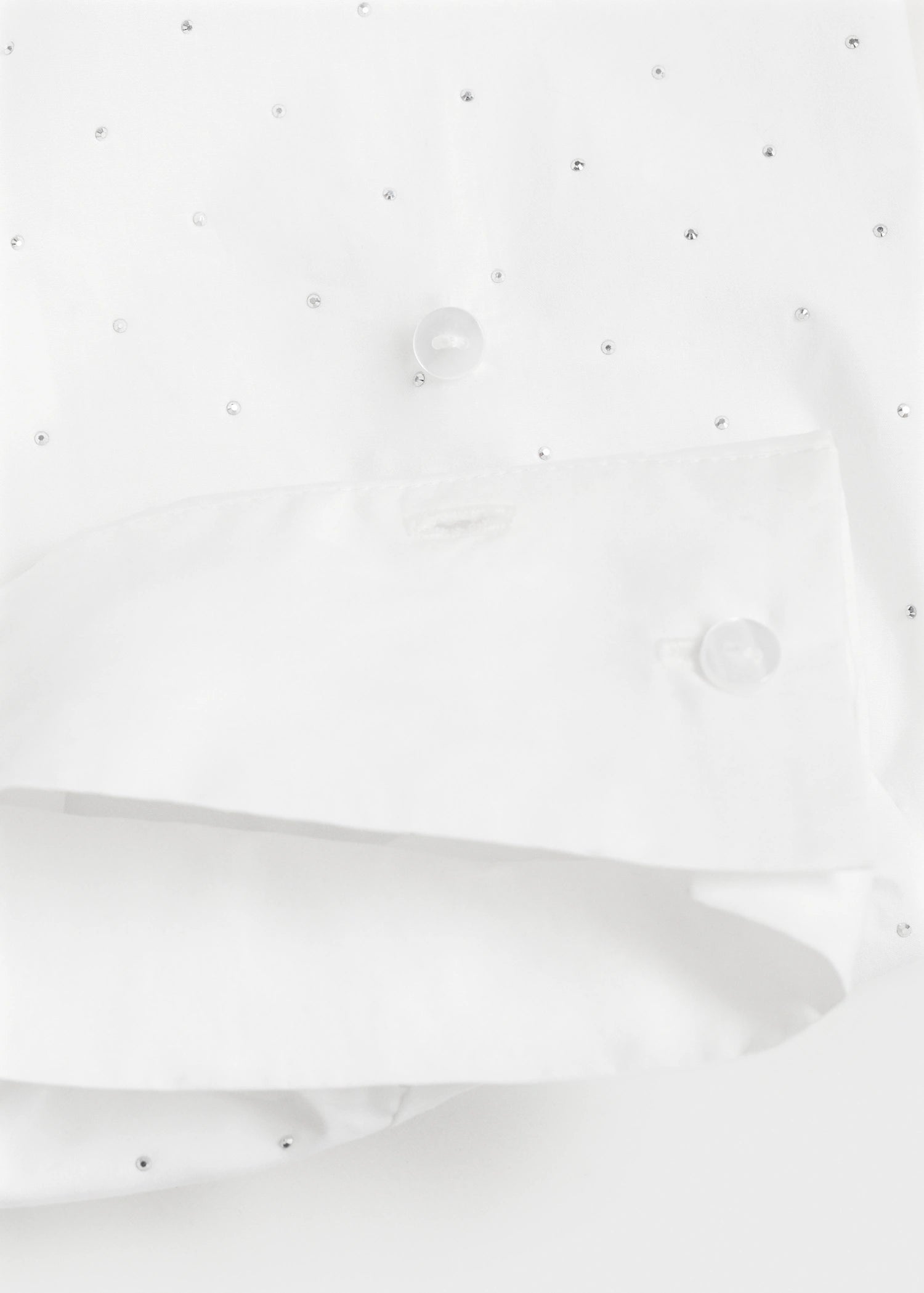 Rhinestone Cropped Shirt