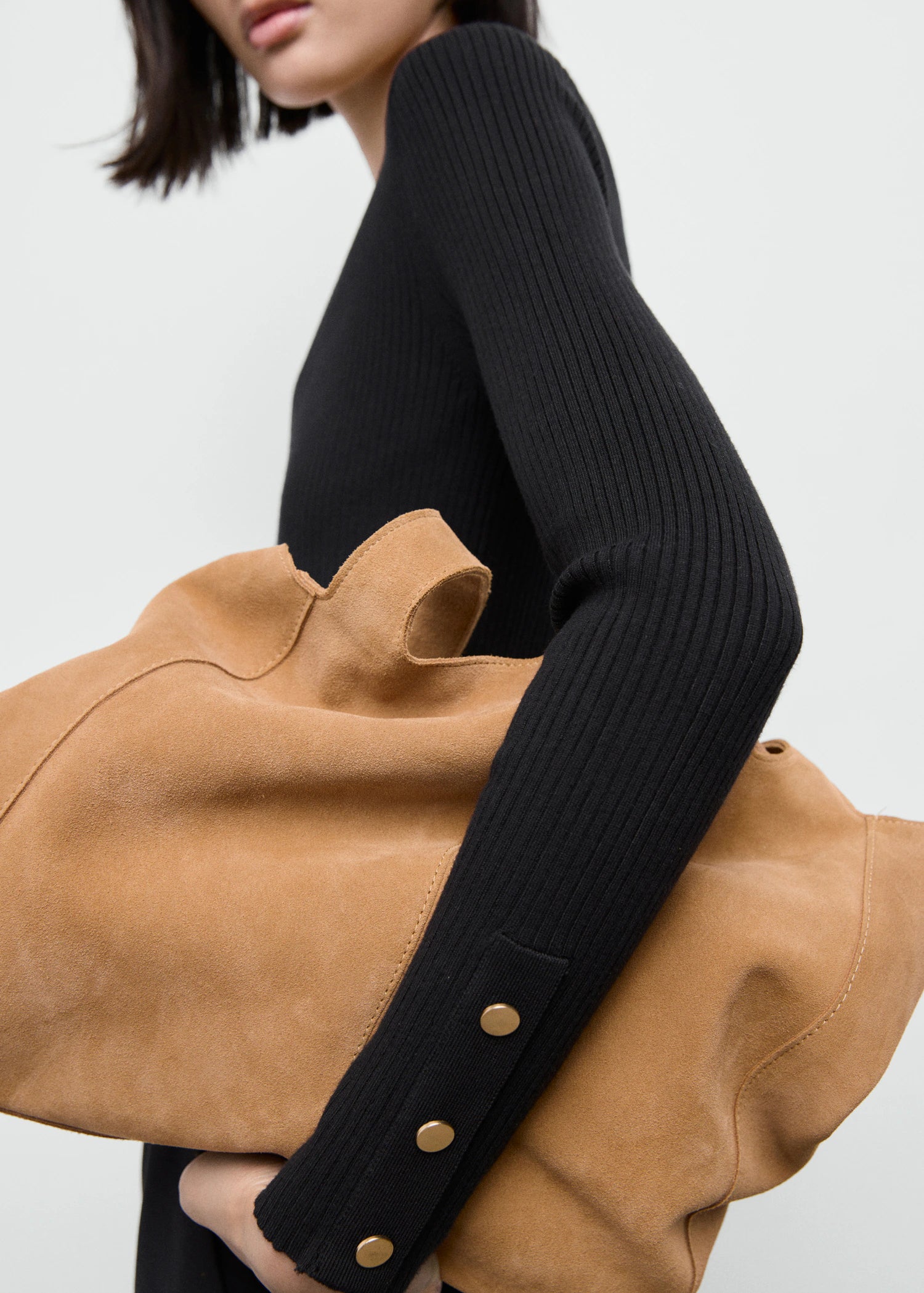 Ribbed Buttoned Cardigan