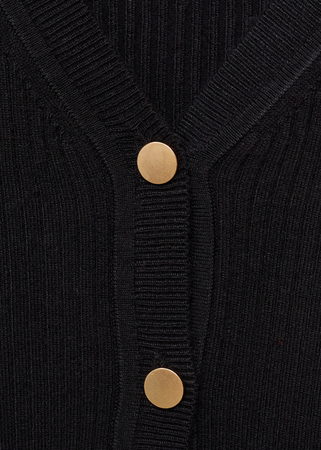 Ribbed Buttoned Cardigan