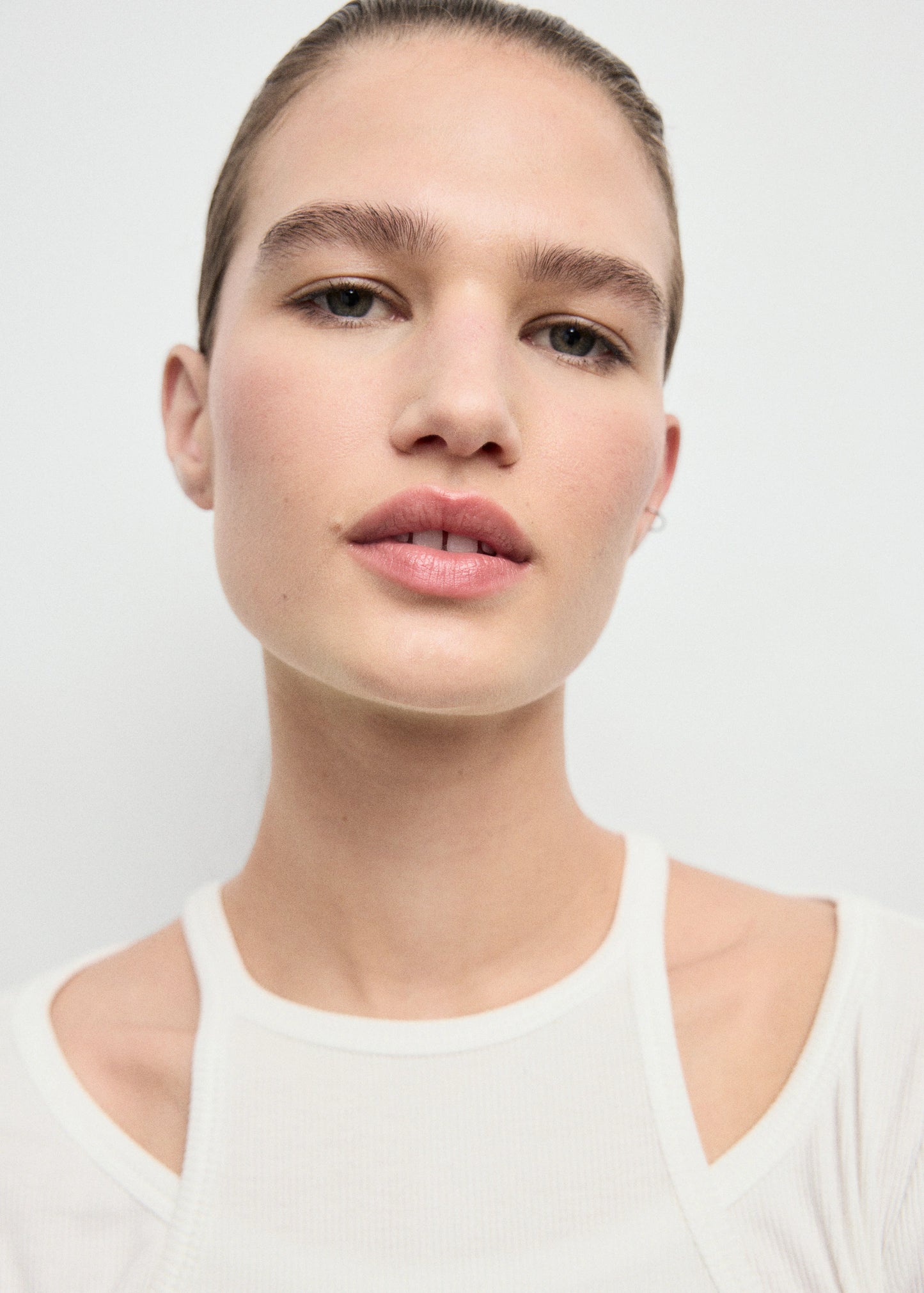 Ribbed Combined T Shirt