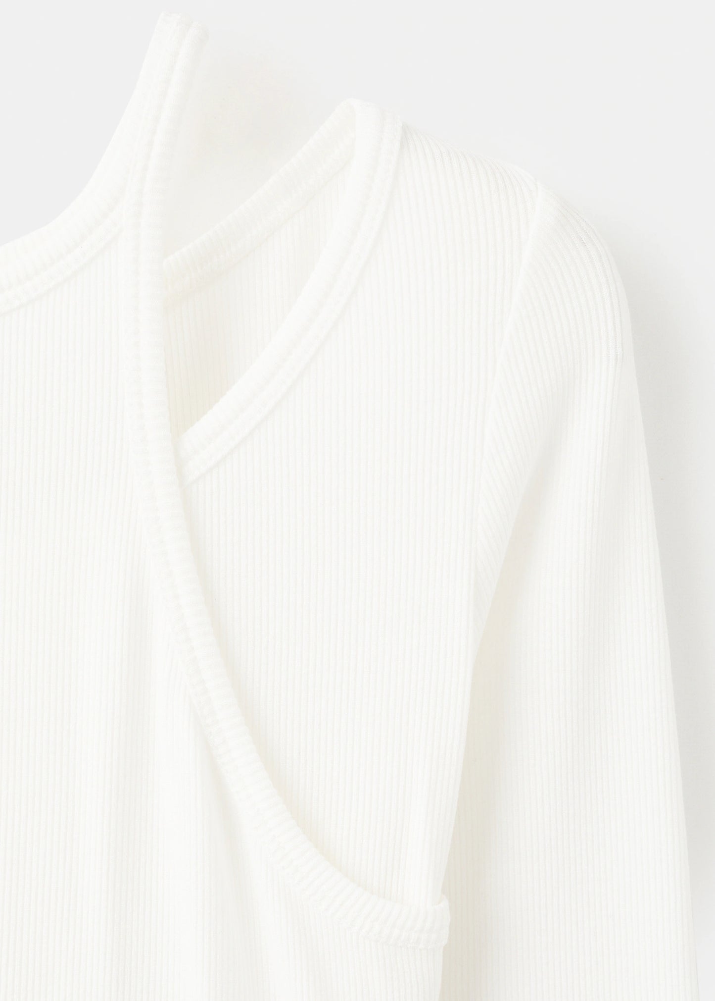 Ribbed Combined T Shirt