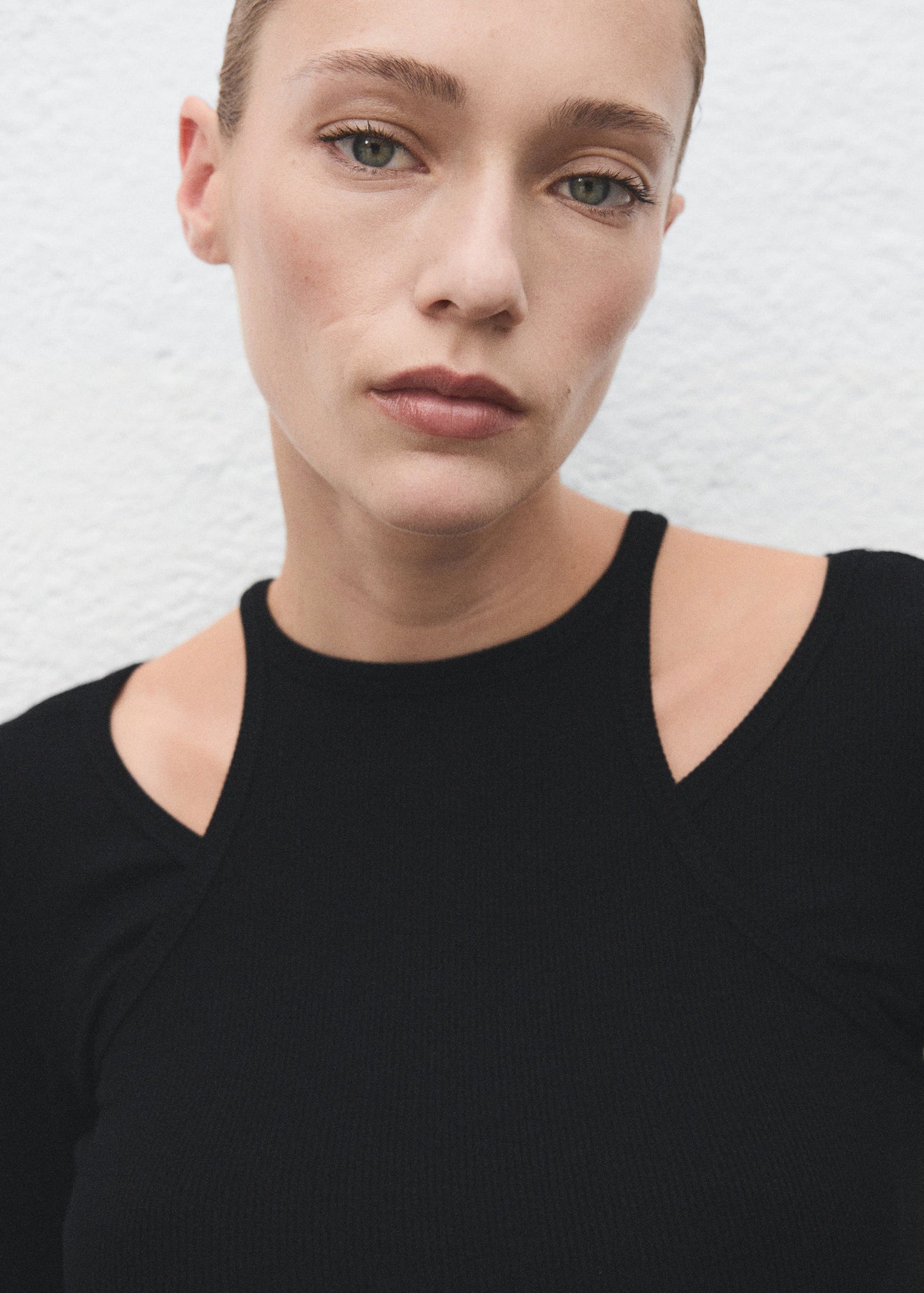 Ribbed Combined T Shirt