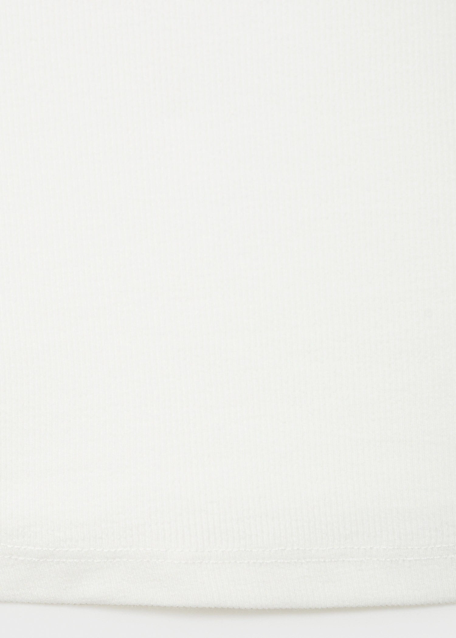 Ribbed Cotton Blend Top