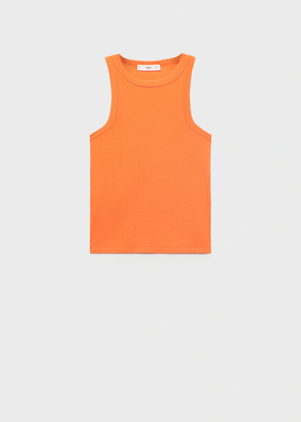 Ribbed Cotton Blend Top