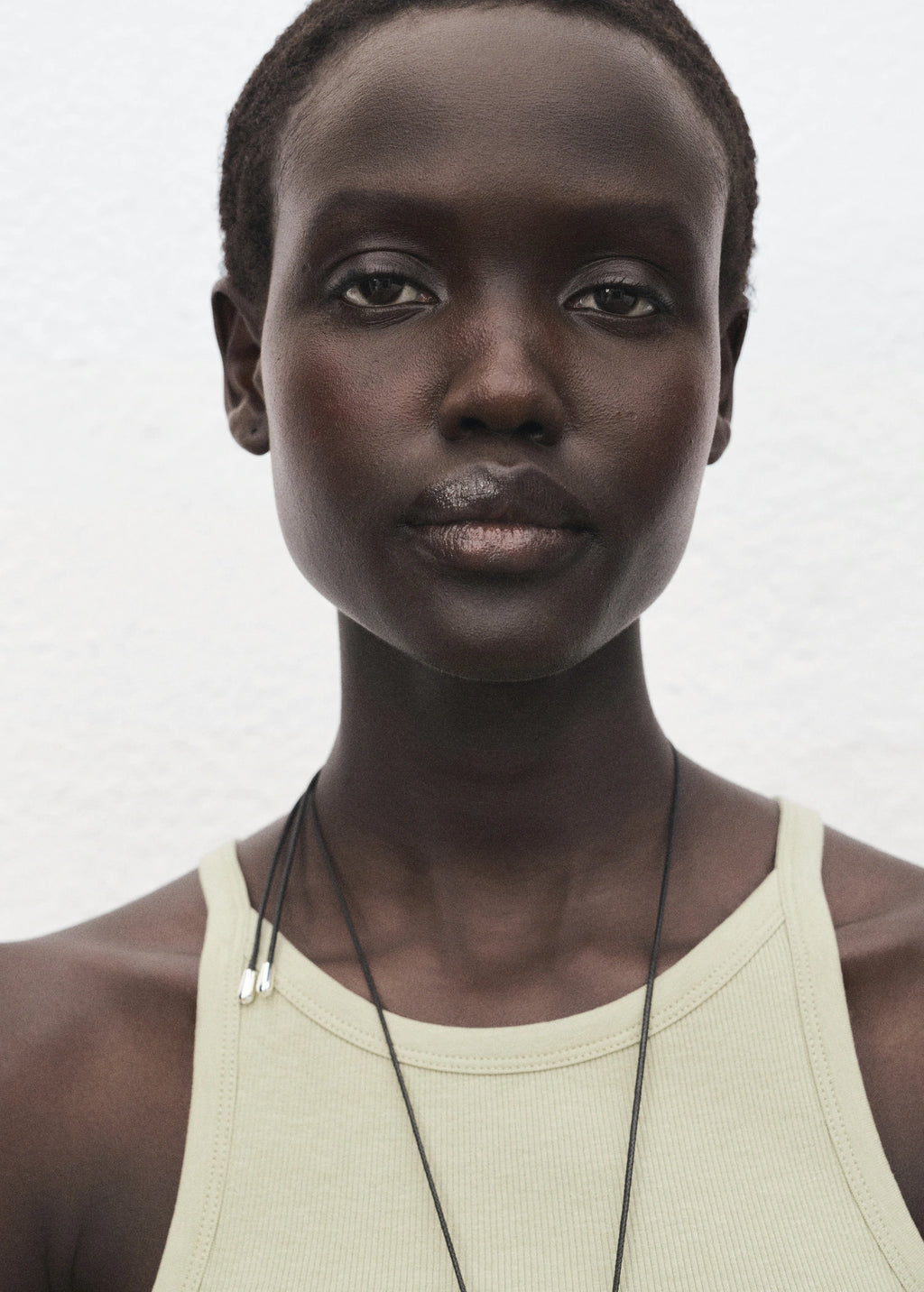 Ribbed Cotton Blend Top