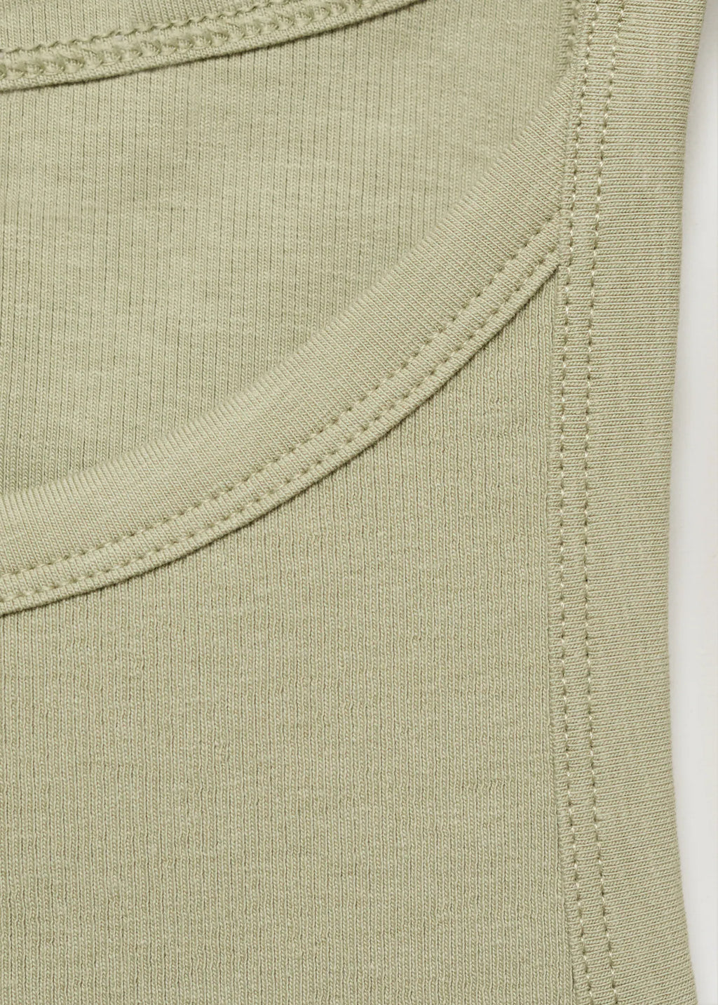 Ribbed Cotton Blend Top