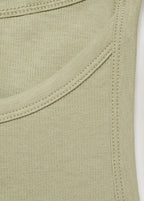 Ribbed Cotton Blend Top