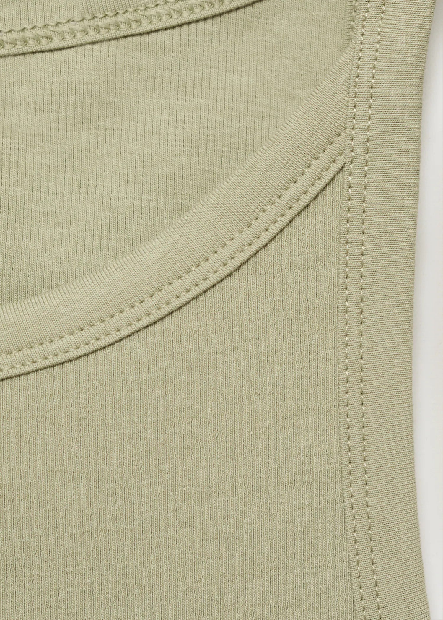 Ribbed Cotton Blend Top