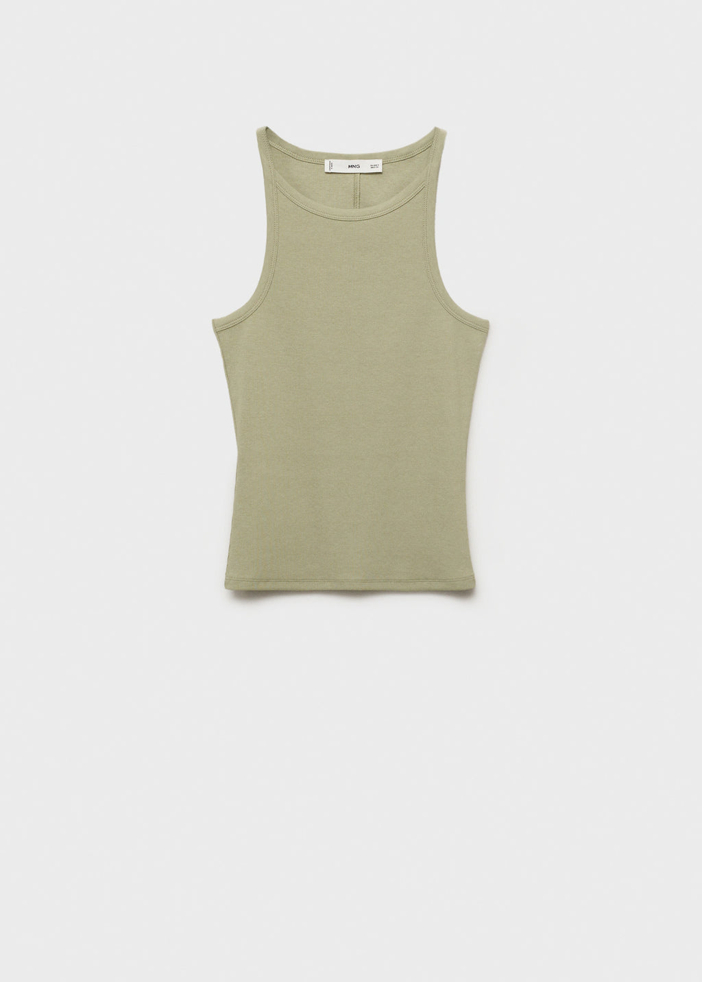 Ribbed Cotton Blend Top