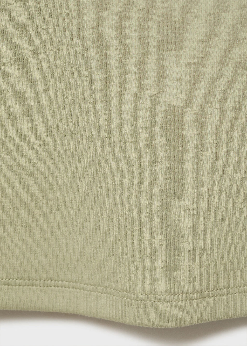 Ribbed Cotton Blend Top