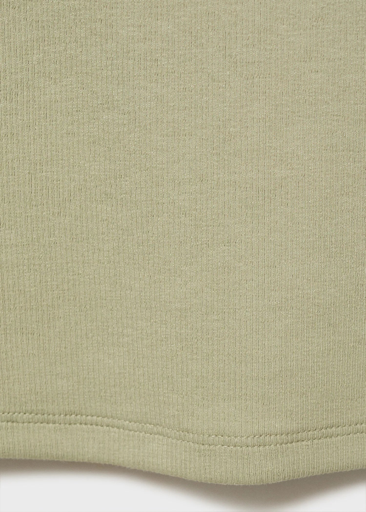 Ribbed Cotton Blend Top