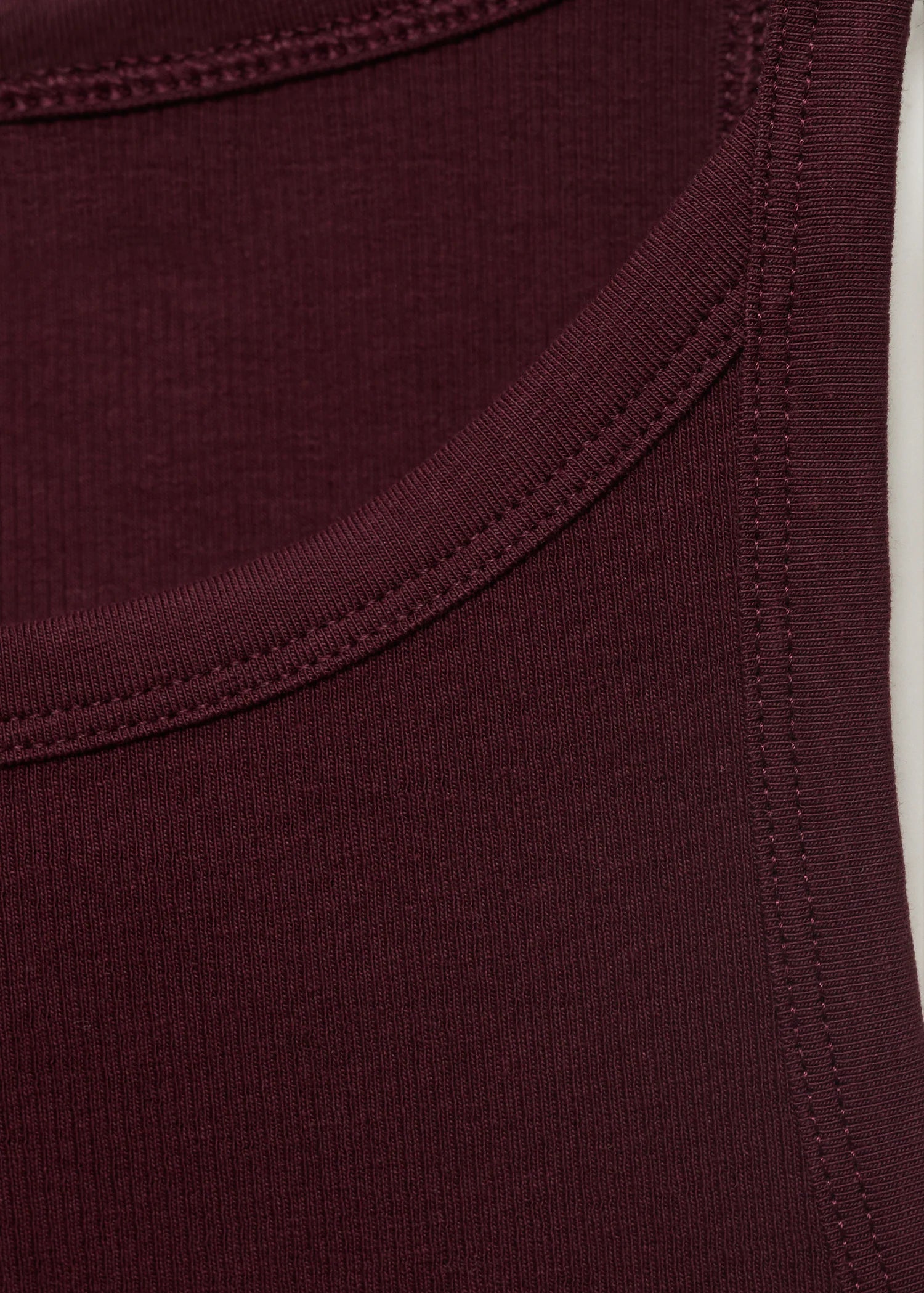 Ribbed Cotton Blend Top