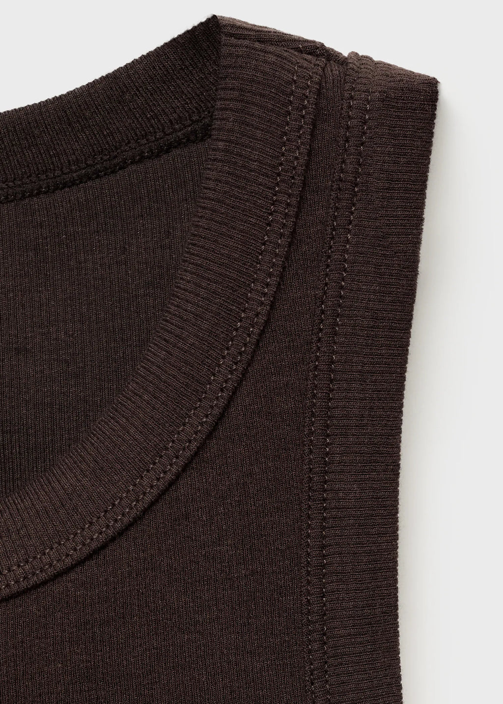 Ribbed Cotton Blend Top