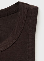 Ribbed Cotton Blend Top