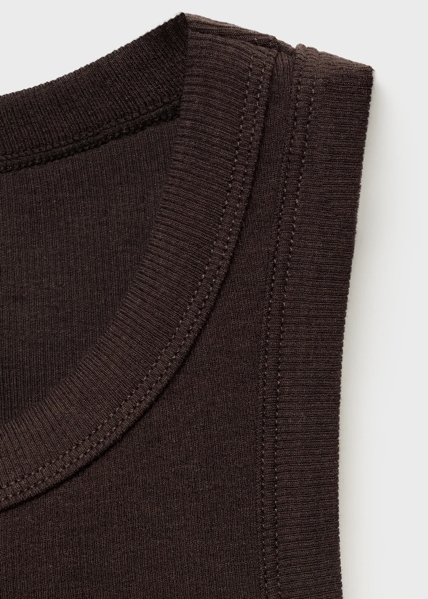 Ribbed Cotton Blend Top