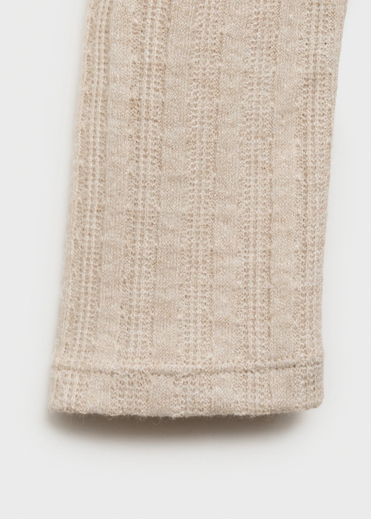 Ribbed High Neck T Shirt