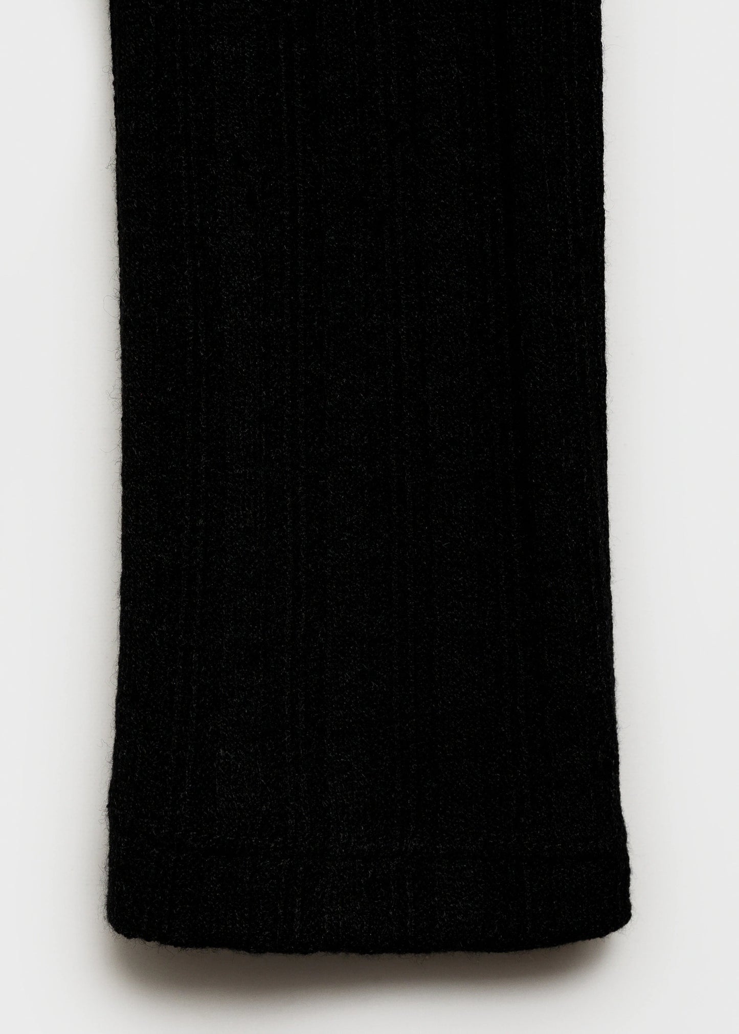 Ribbed High Neck T Shirt