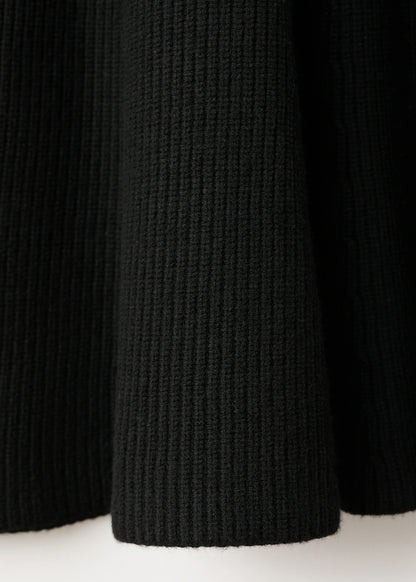 Ribbed Knitted A Line Dress