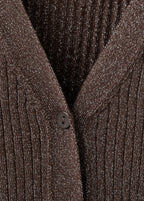 Ribbed Knitted Cardigan