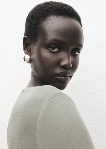 Ribbed Long Sleeved T Shirt