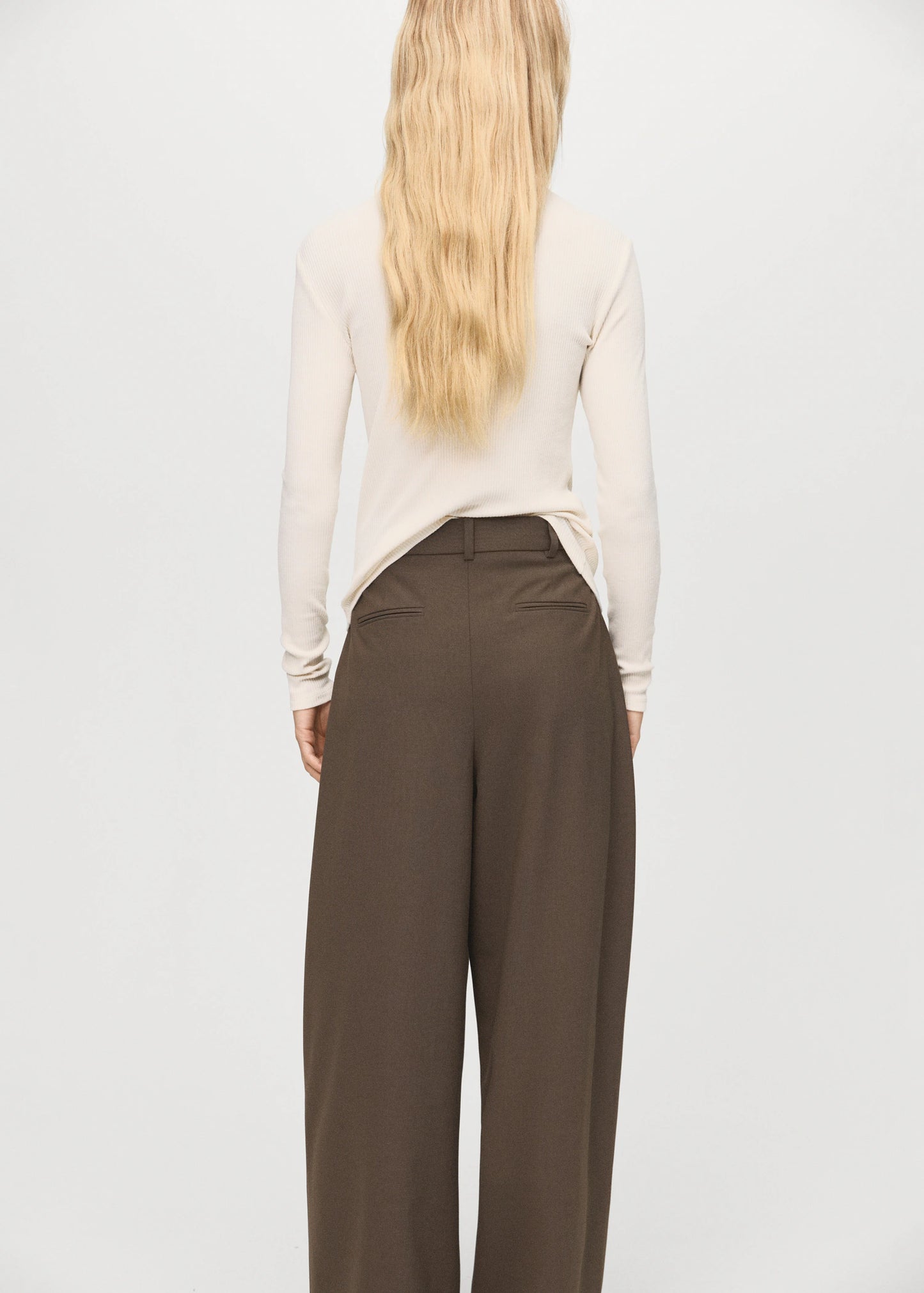 Ribbed Long Sleeved T Shirt