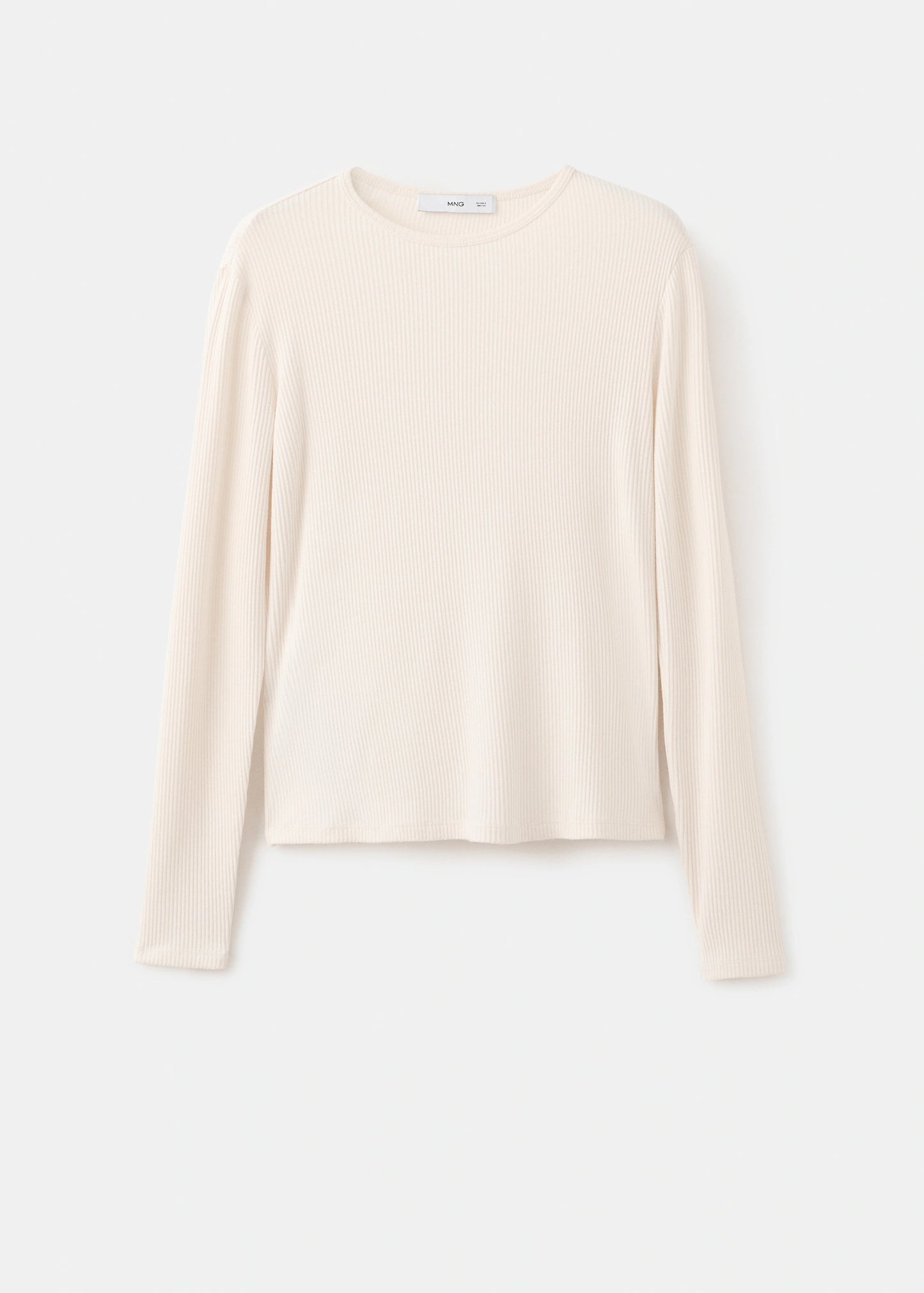Ribbed Long Sleeved T Shirt