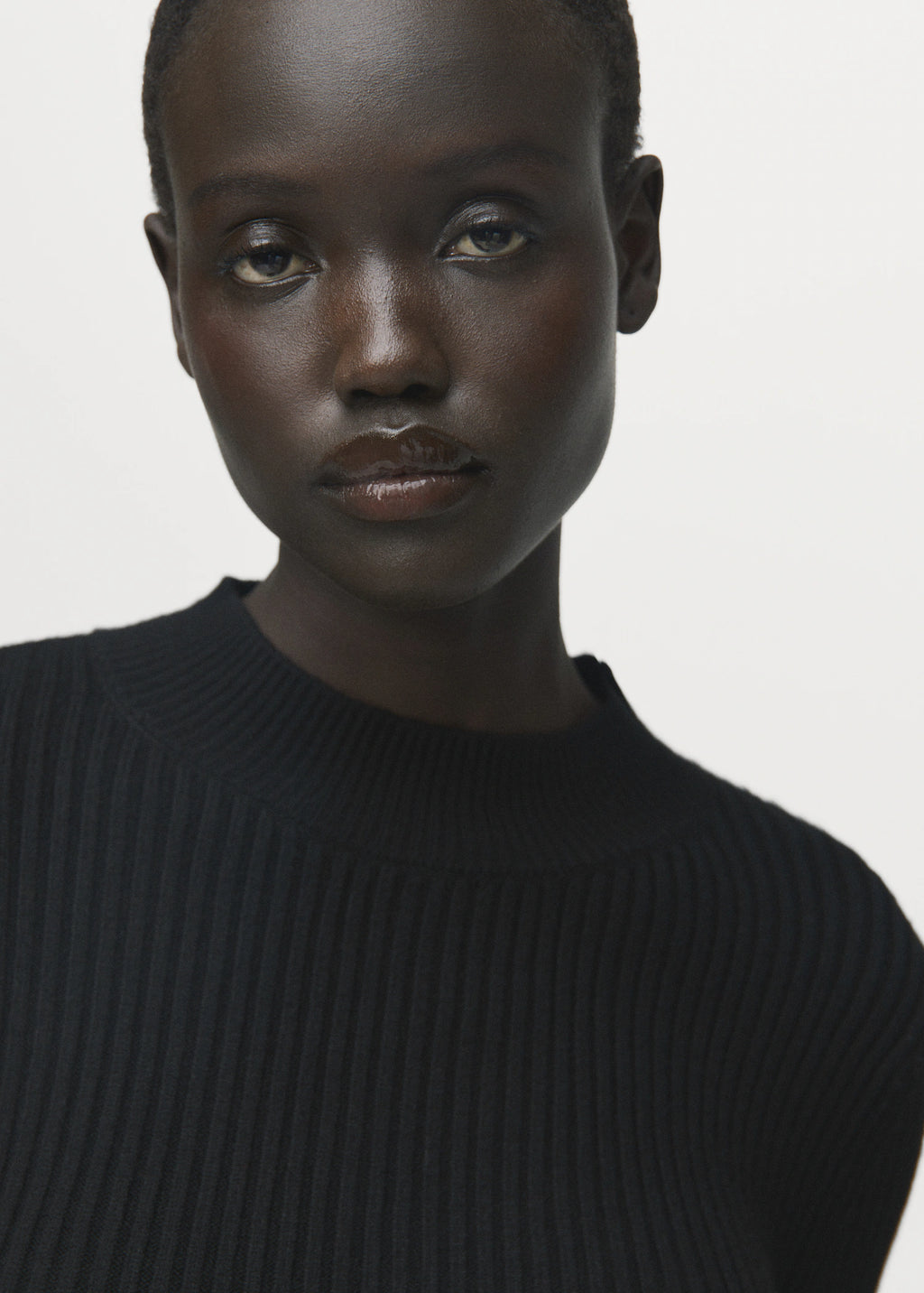 Ribbed Peplum Sweater