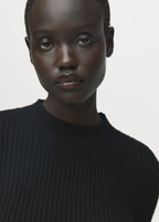 Ribbed Peplum Sweater