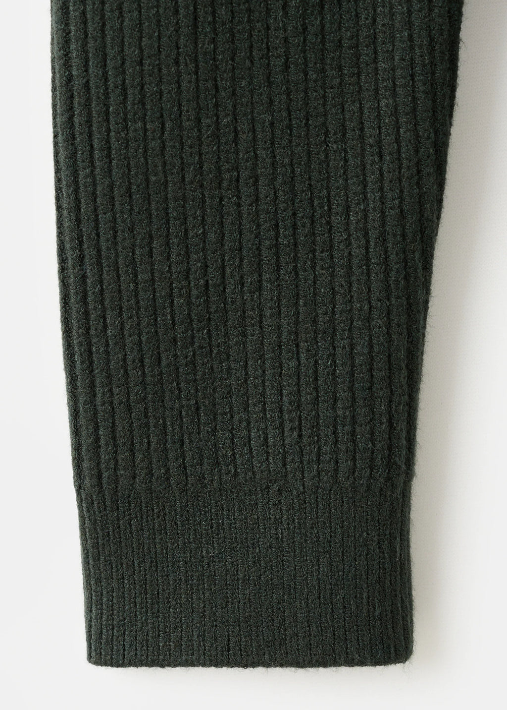Ribbed Polo Neck Sweater With Buttons