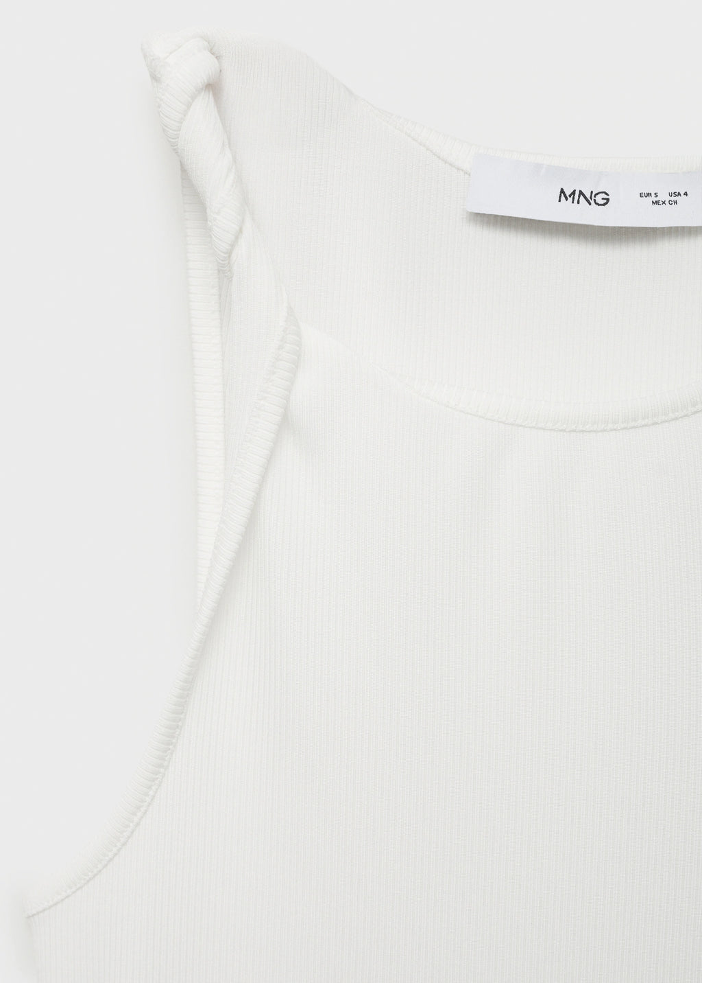 Ribbed Top With Asymmetrical Straps