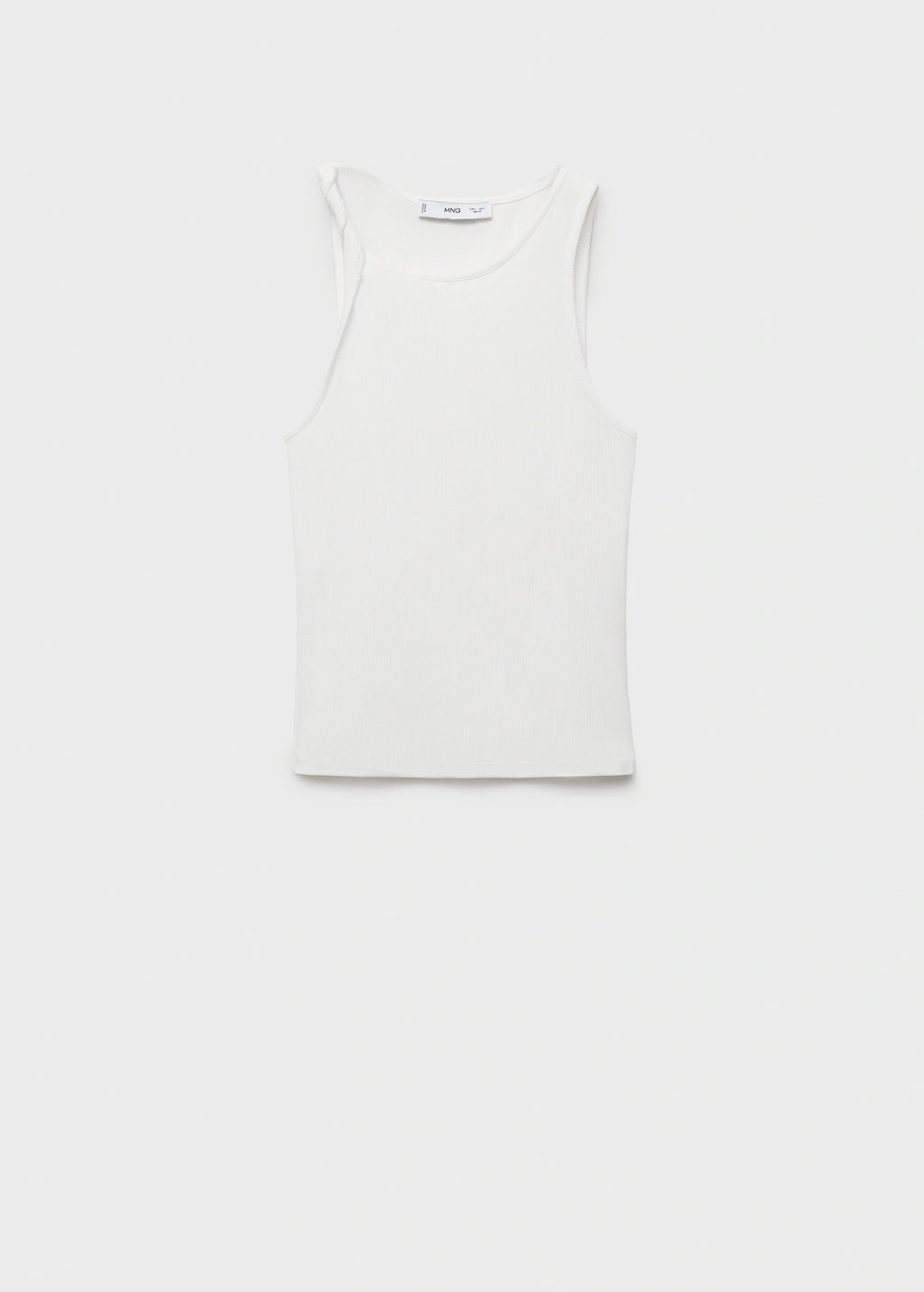 Ribbed Top With Asymmetrical Straps