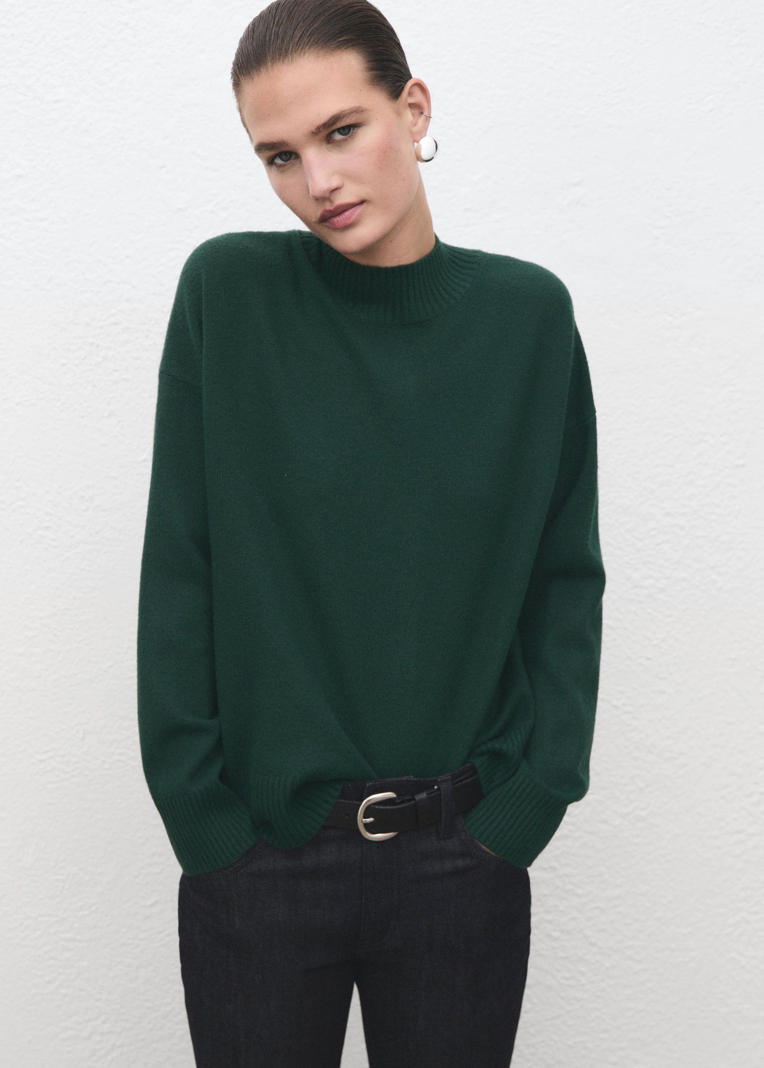 Ribbed Turtleneck Sweater