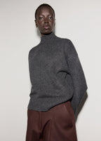 Ribbed Turtleneck Sweater