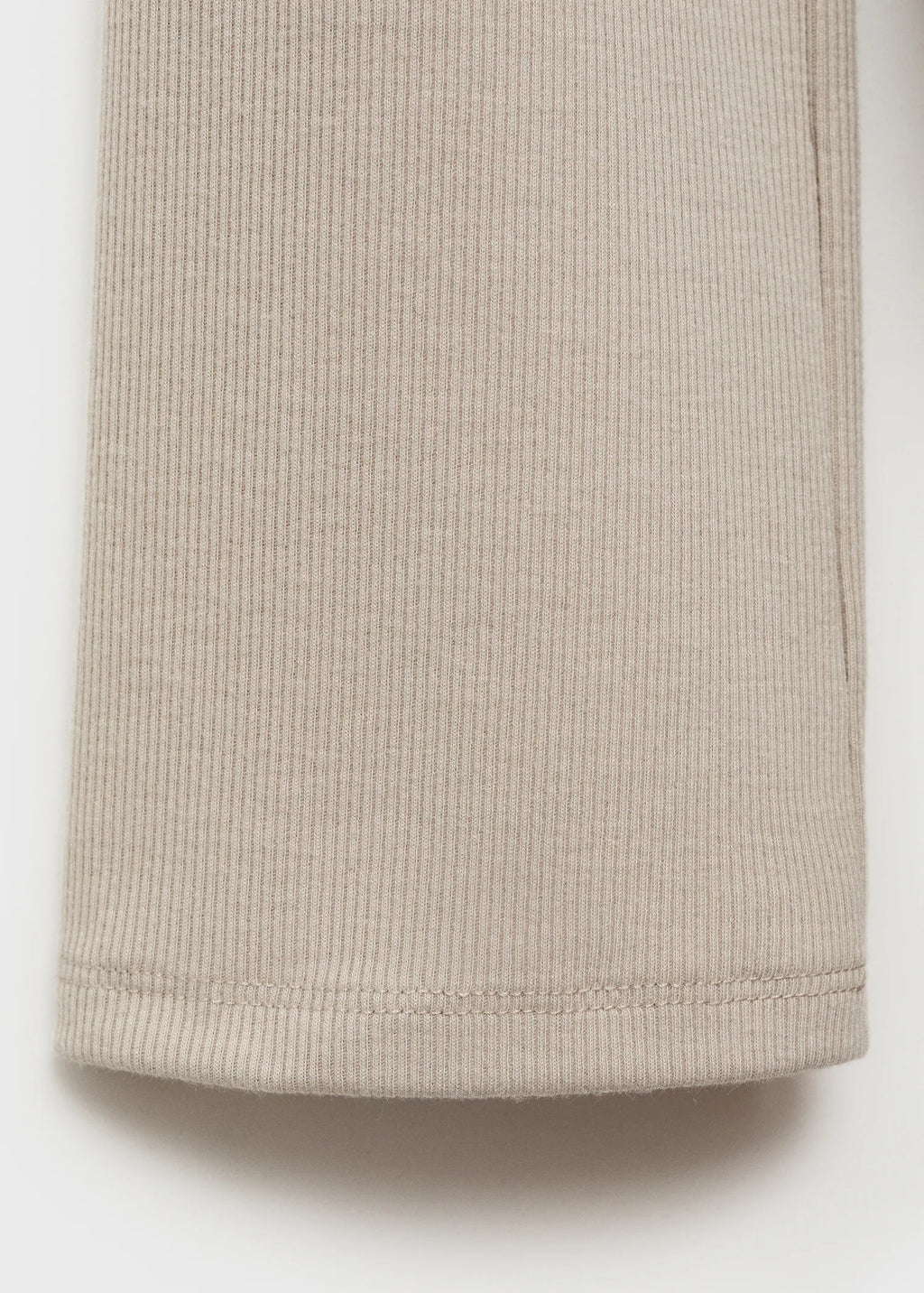 Ribbed Knit Nightdress With Buttons