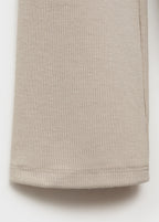 Ribbed Knit Nightdress With Buttons