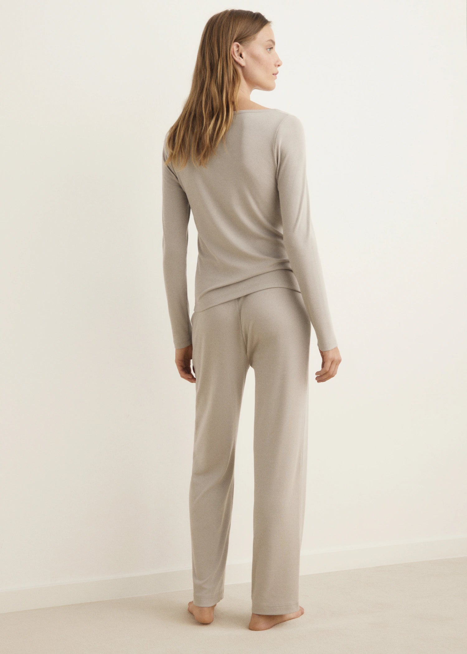 Ribbed Knit Pyjama Trousers